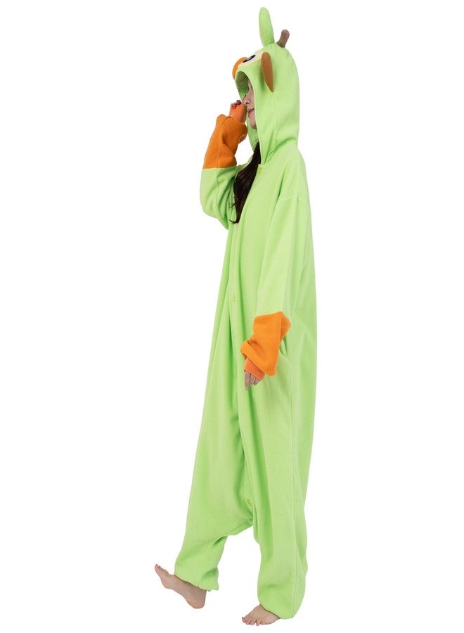 سازاك زي تنكري للهالوين من SAZAC Kigurumi - بوكيمون - غروكي - بدلة قطعة واحدة - أخضر - مقاس كبير جدًا - Image 5